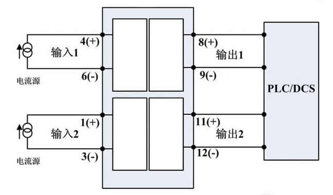 無源信號隔離器的接線方式 無源信號隔離器的接線方式
